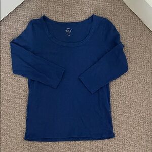 J Crew (Painter T) 3/4 length sleeve, scoop neck tee.